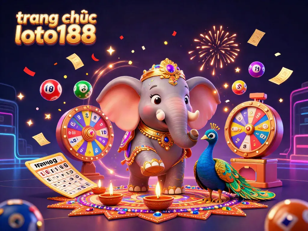 Engage with the vibrant world of trang chủ loto188, featuring dynamic lottery games and colorful characters in a captivating scene.