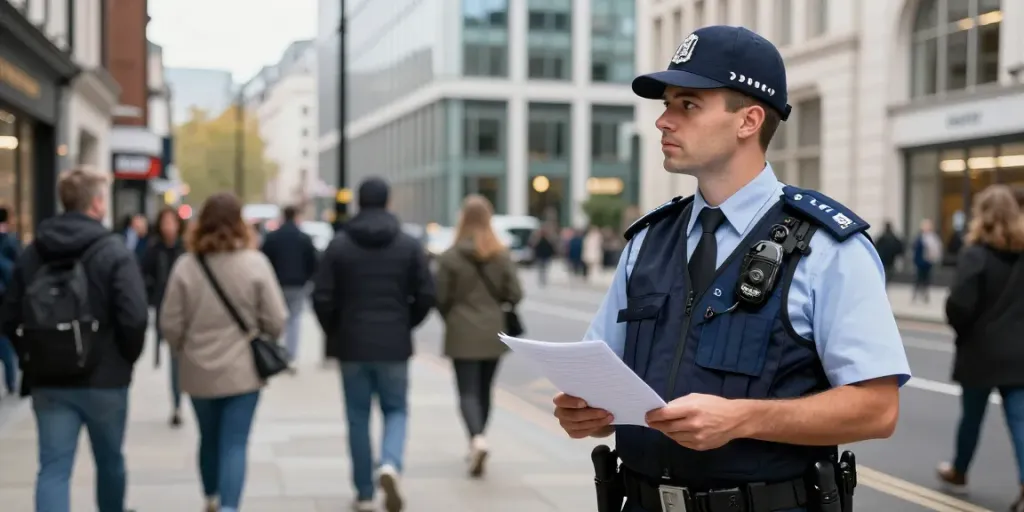 Security Guard providing professional protection services in London.