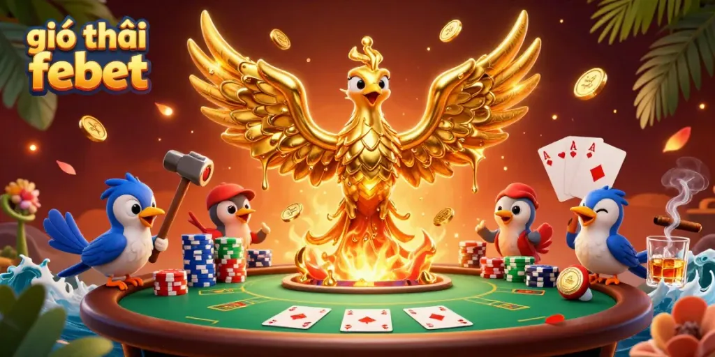 Experience the thrill of giới thiệu febet through interactive casino elements and dynamic characters.