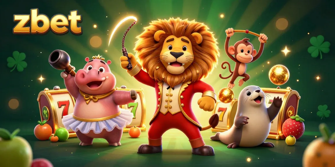 Zbet players spinning the reels in a vibrant casino scene filled with colorful slot symbols and animated characters.